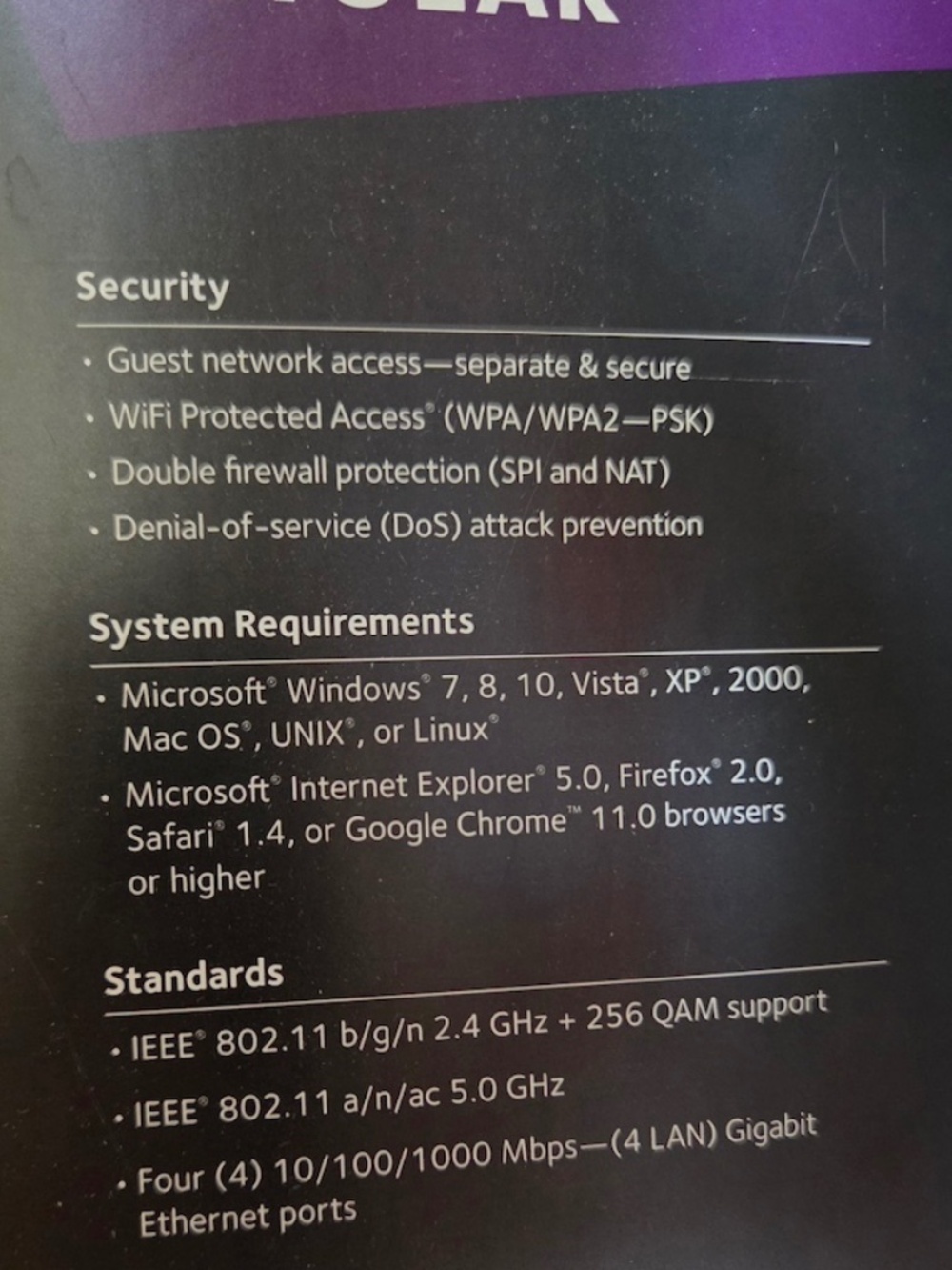 Netgear Nighthawk AC1900 WiFi Cable Modem Router - Picture 2 of 3